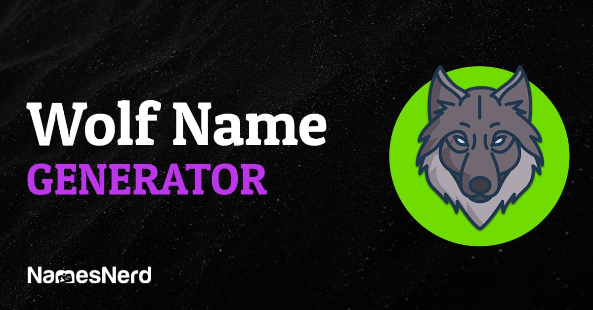 Wolf Name Generator - Easy Name Ideas