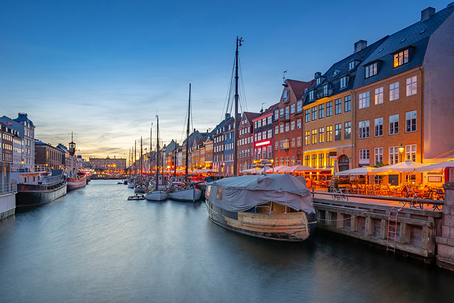 waterfront in Copenhagen Denmark