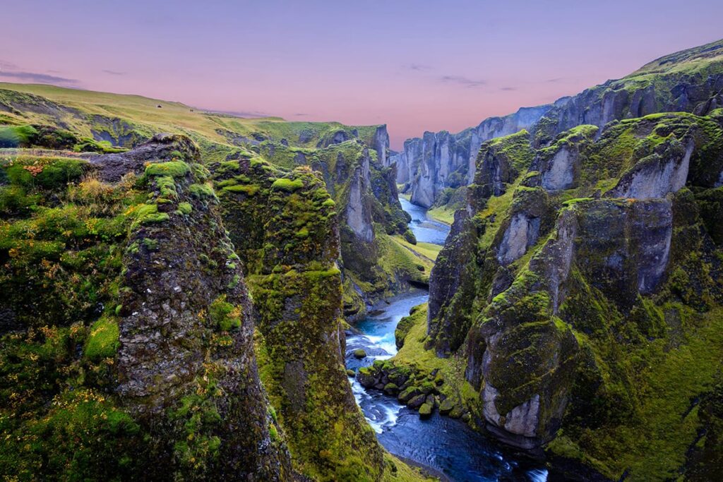 canyon in Iceland